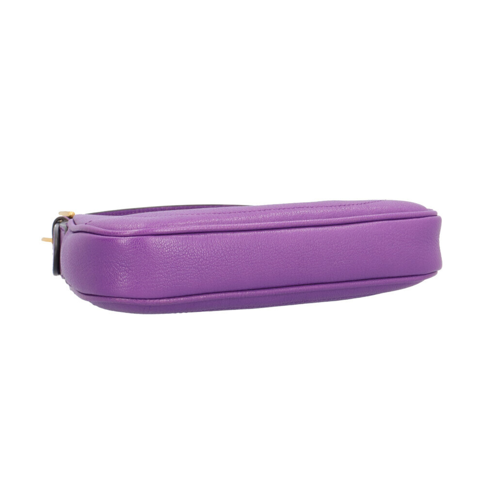 GUCCI Authentic Purple Leather GG Marmont Bag - Picture 5 of 7